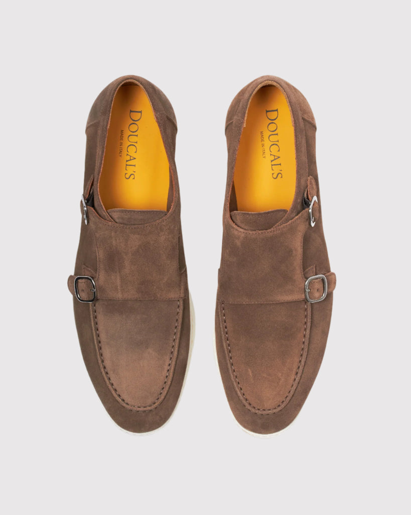 Monk Loafer Suede Brun