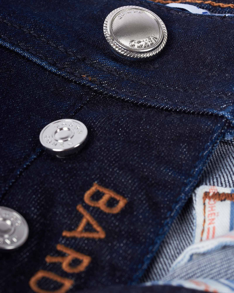 Dark Bard Jeans Blå