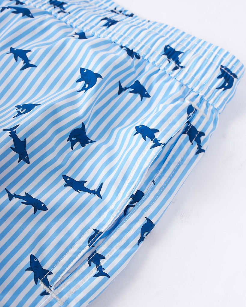 Shark Trouble Badeshorts Blå