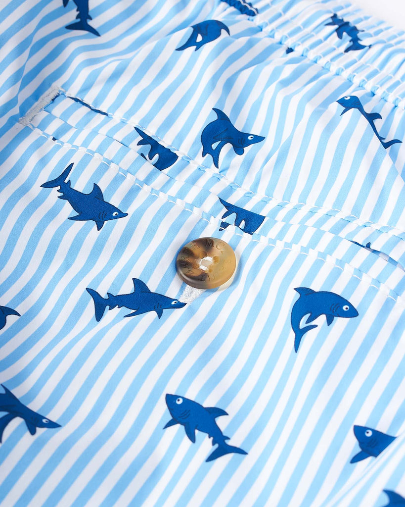 Shark Trouble Badeshorts Blå