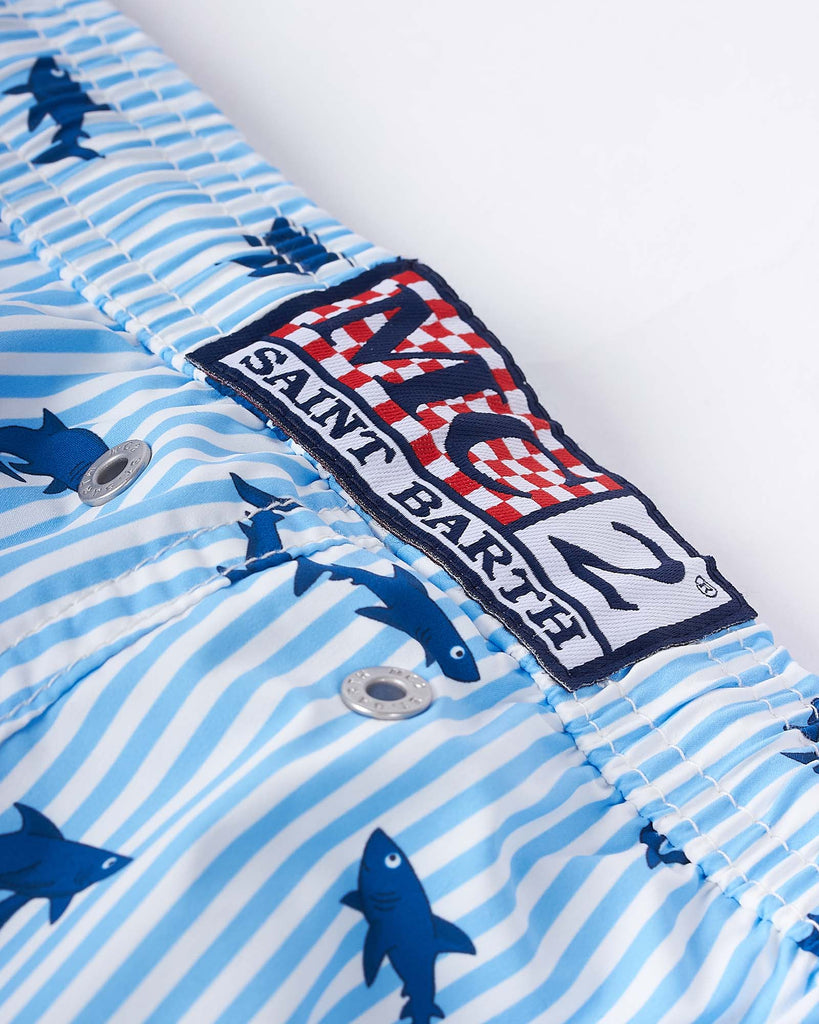 Shark Trouble Badeshorts Blå