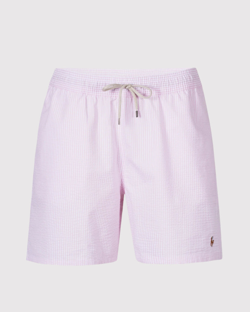 Seersucker Badeshorts Pink