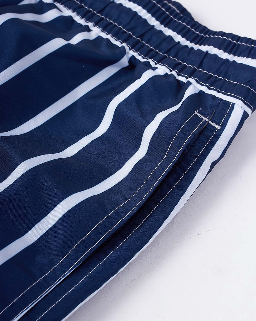 Traveler Badeshorts Strib Blå