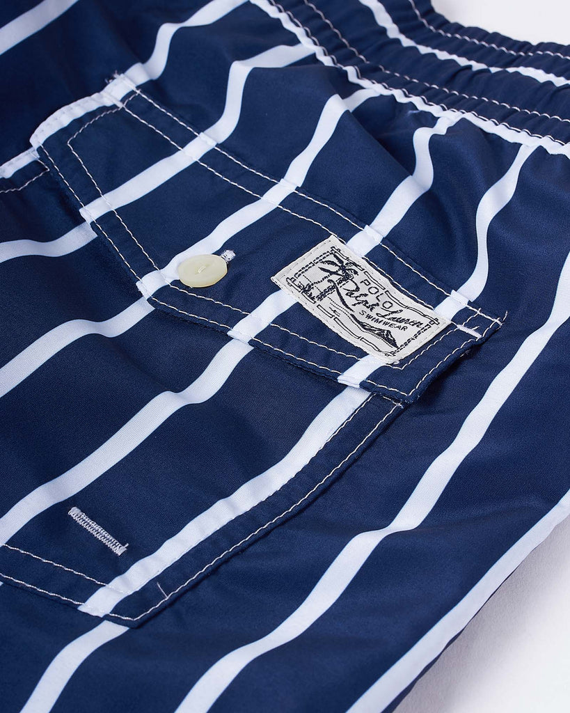 Traveler Badeshorts Strib Blå