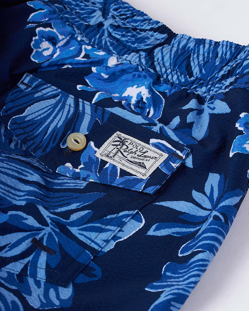 Seersucker Badeshorts Blå