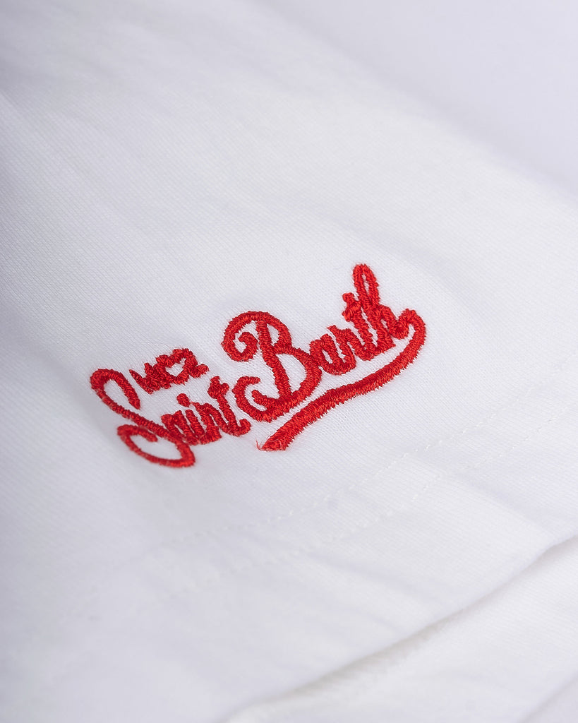 Saint Barth Racing Tee Hvid