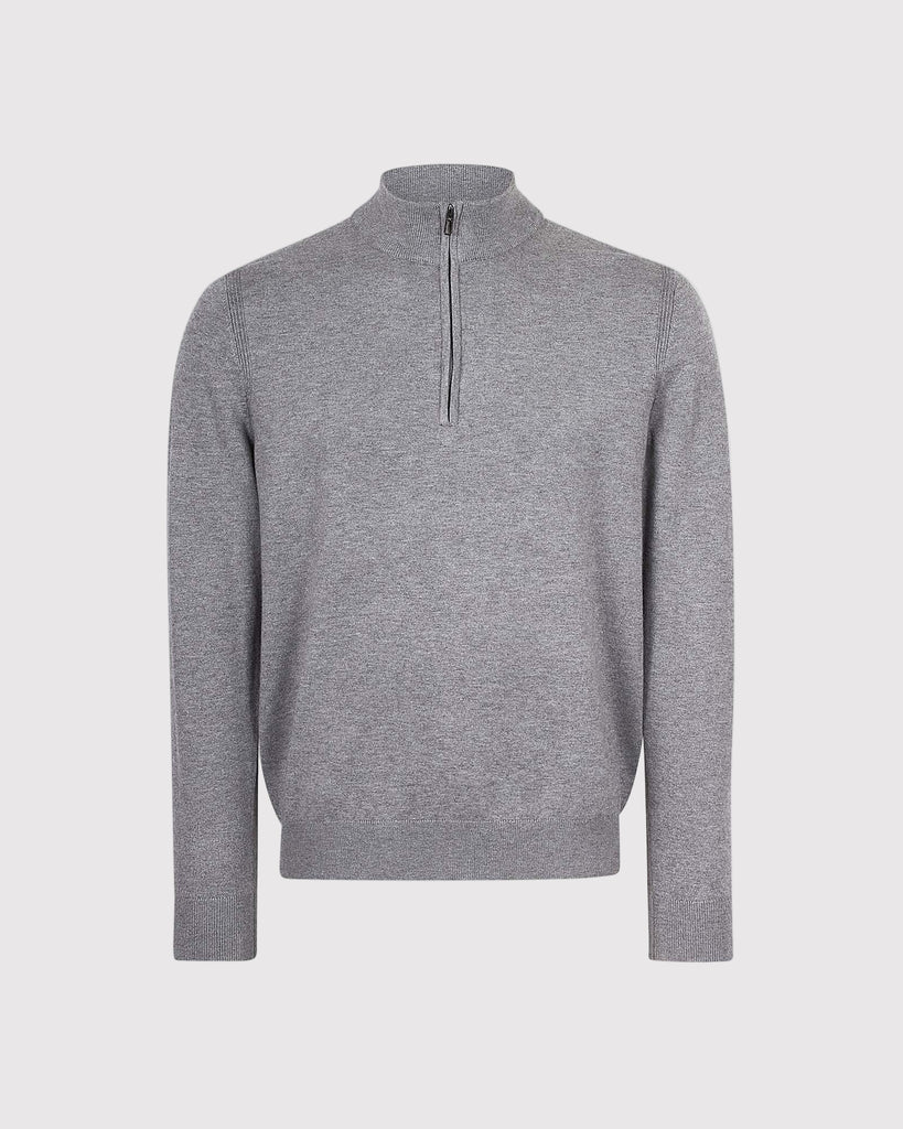 Lupetto Mezza Zip Grå