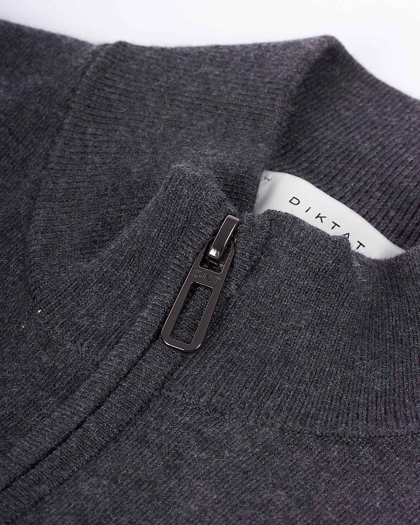 Lupetto Full Zip Grå