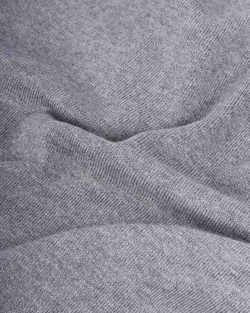 Visc Cashmere Roll Neck Grå