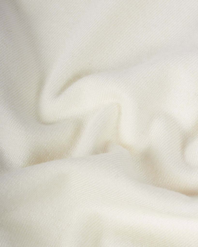 Visc Cashmere Roll Neck Creme