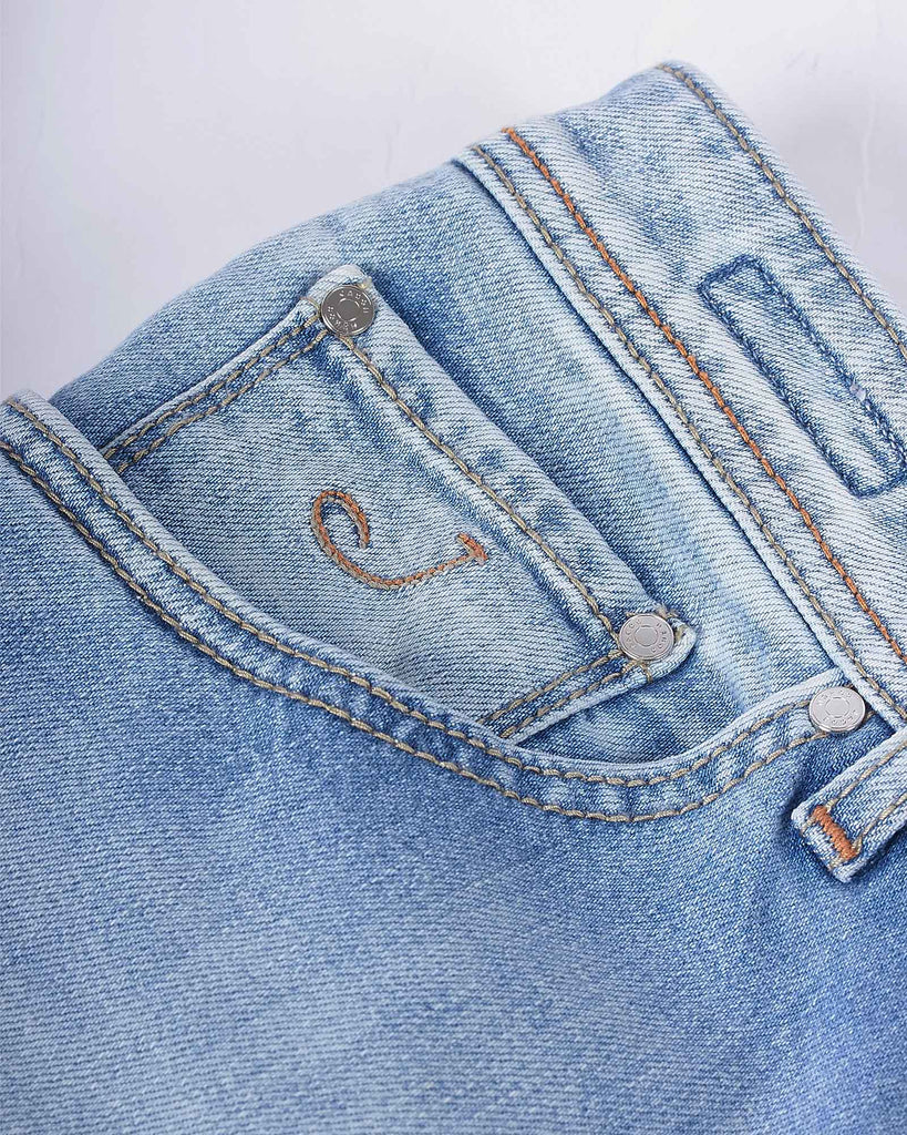 Scott Washed Jeans Blå