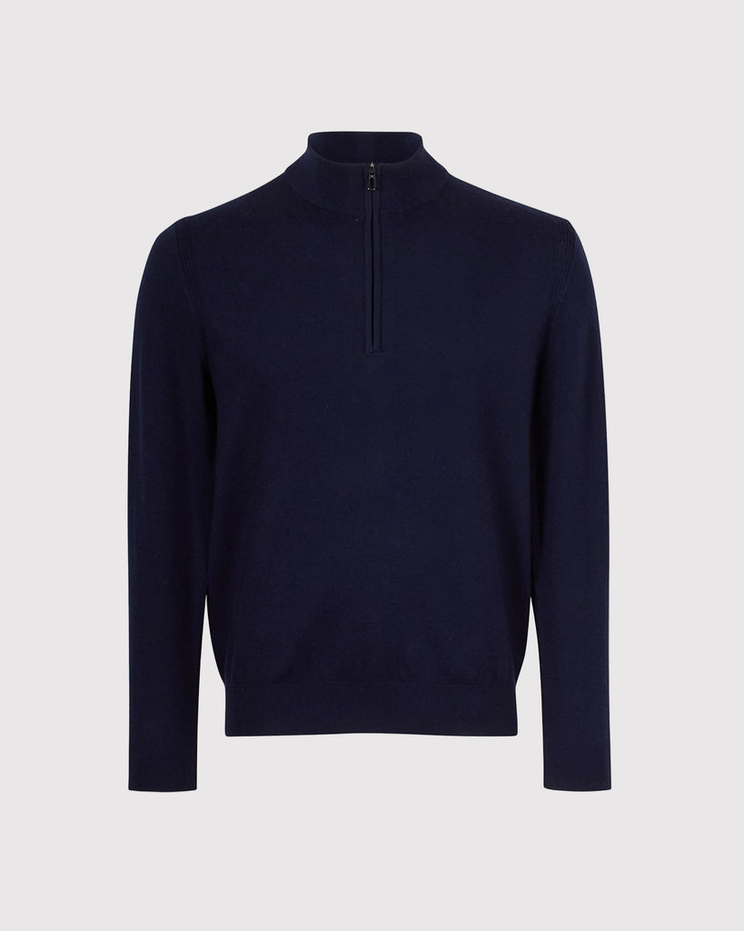 Lupetto Mezza Zip Blå