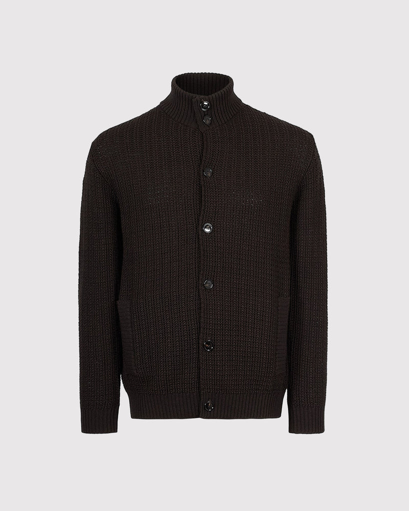 Lupetto Cardigan Brun