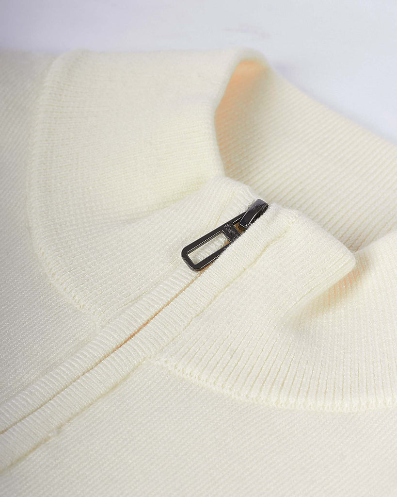 Lupetto Mezza Zip Creme