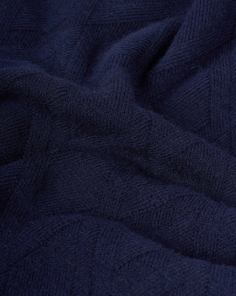 Losanga Roll Neck Cash Blå