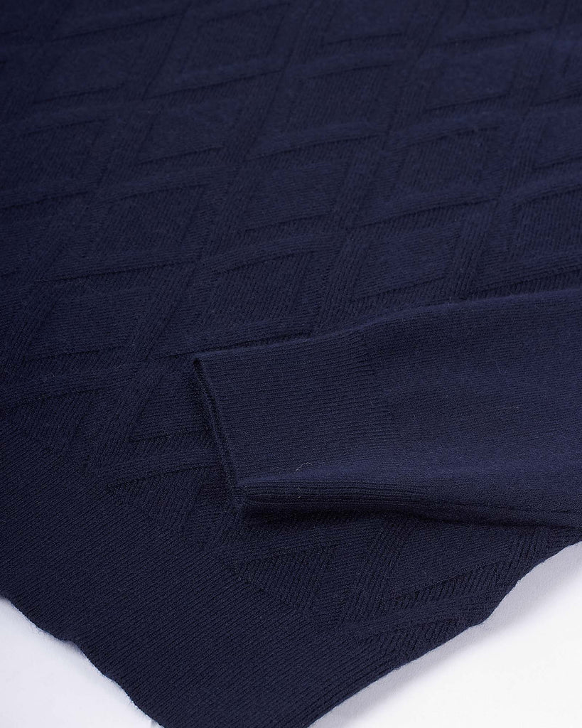 Losanga Roll Neck Cash Blå