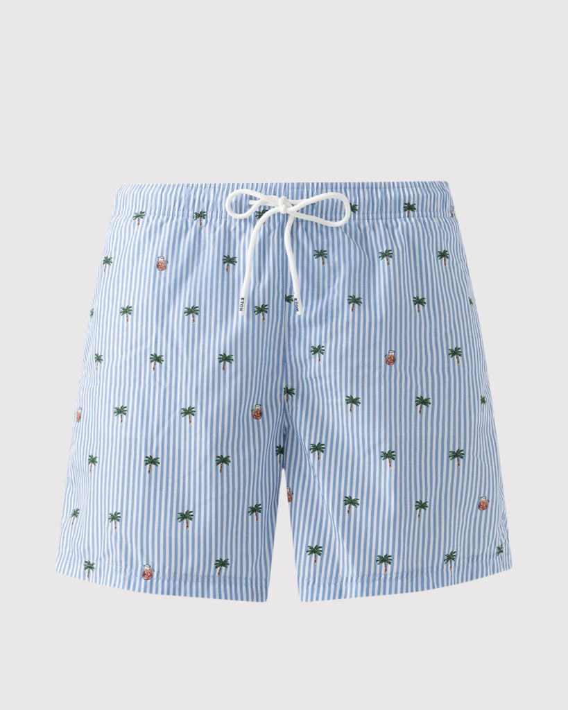 Striped Swim Shorts Blå