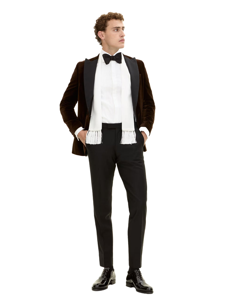 Frampton Blazer Velour Brun