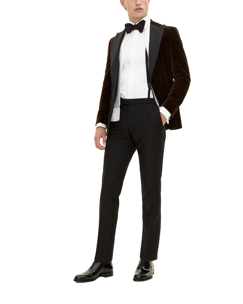 Frampton Blazer Velour Brun