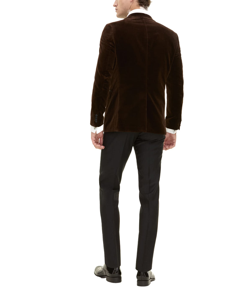 Frampton Blazer Velour Brun