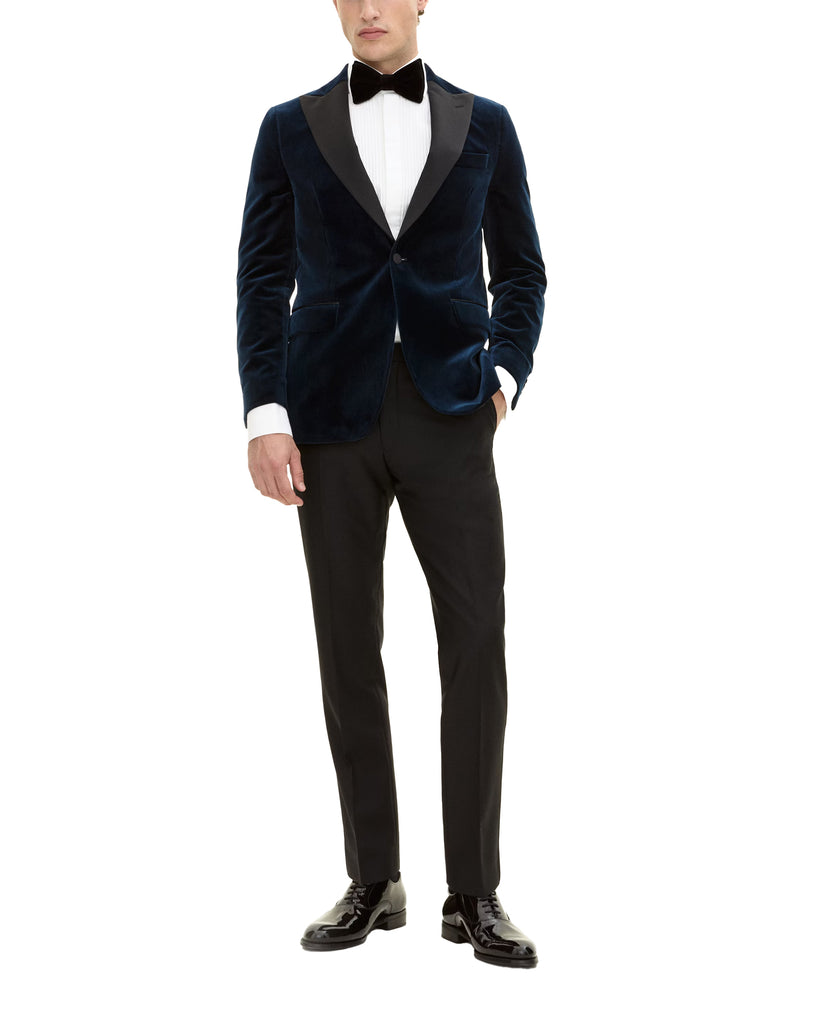Frampton Blazer Velour Blå