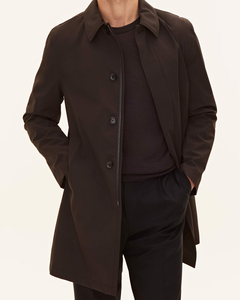Car Coat Stretch Brun