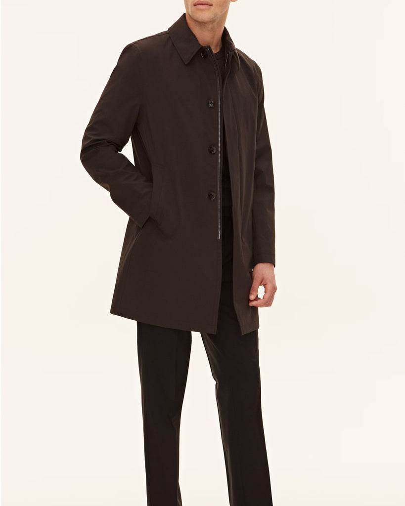 Car Coat Stretch Brun