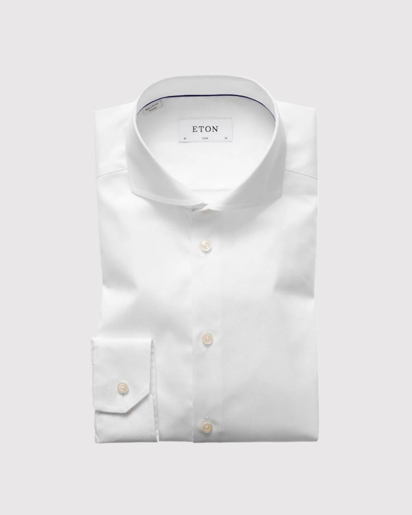 Slim Fit Signature Twill Shirt Hvid