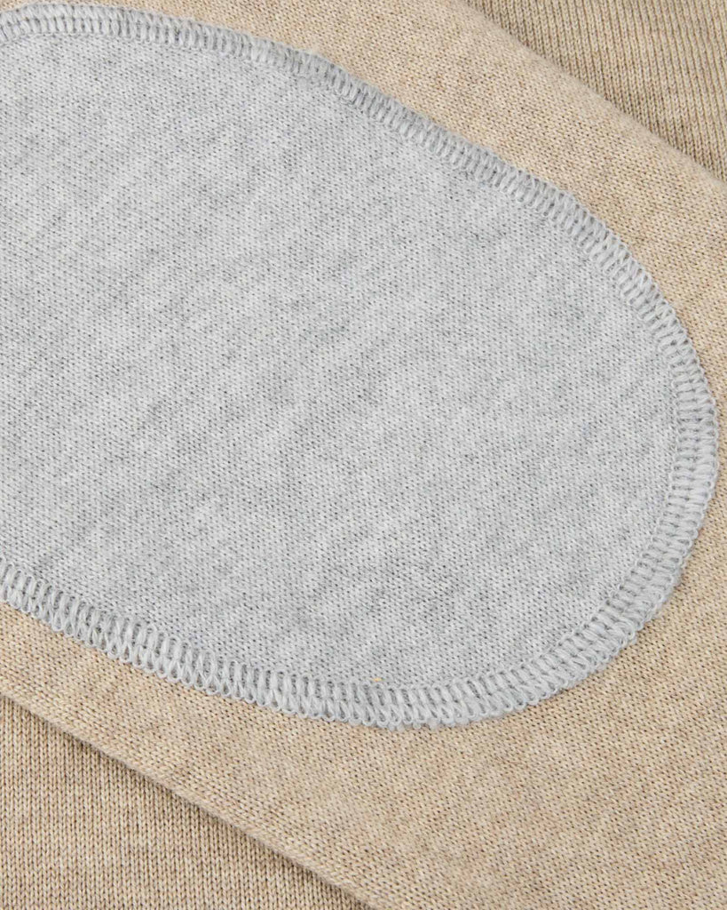 Crew Neck Merino Patch Sand