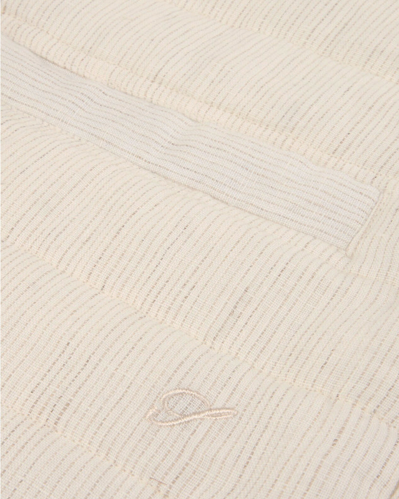 Pinstripe Linen Vest Sand