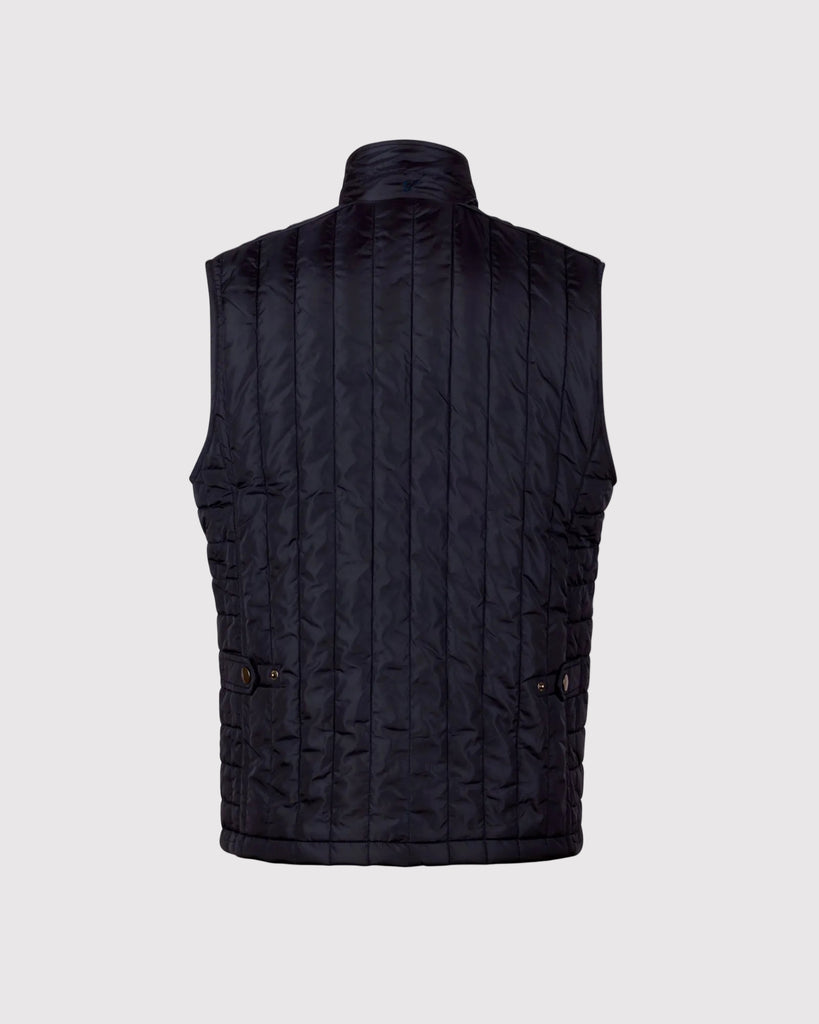 Quilted Vest Blå