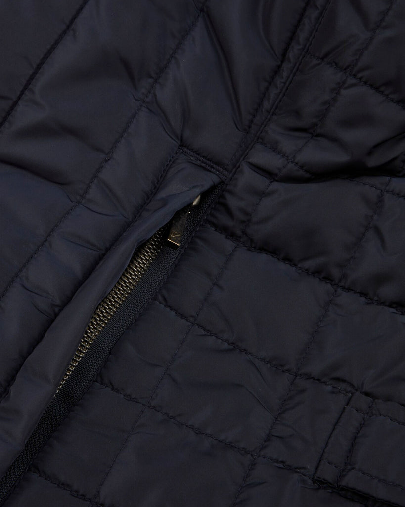 Quilted Vest Blå