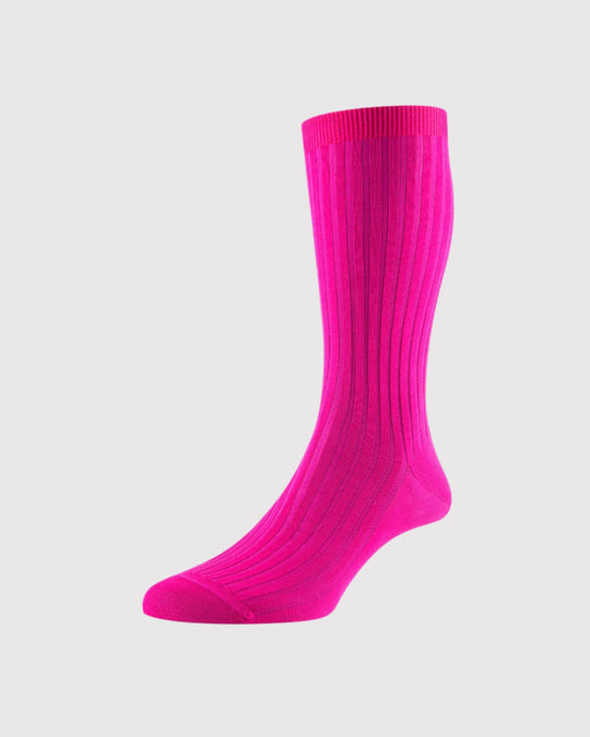 Danvers Bomuld Strømpe Pink