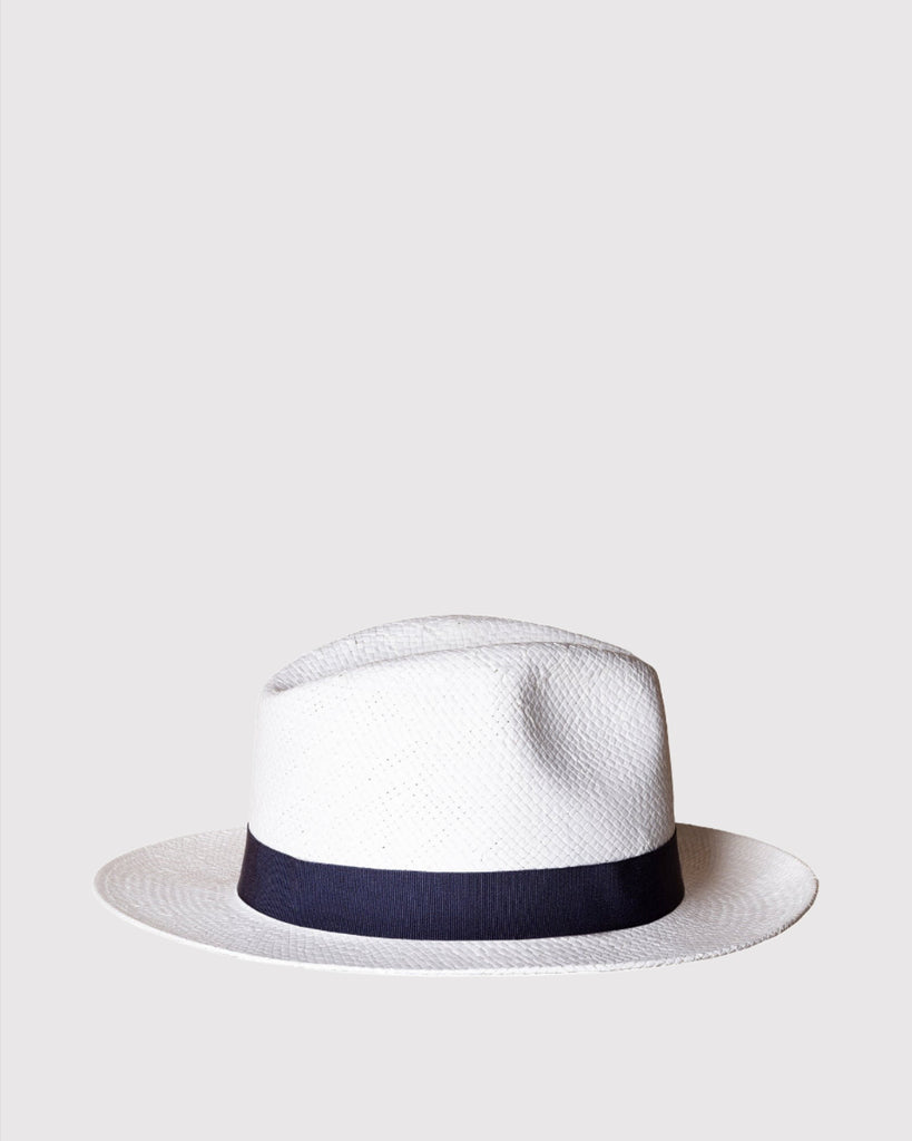 Fedora Hat Hvid/Blå