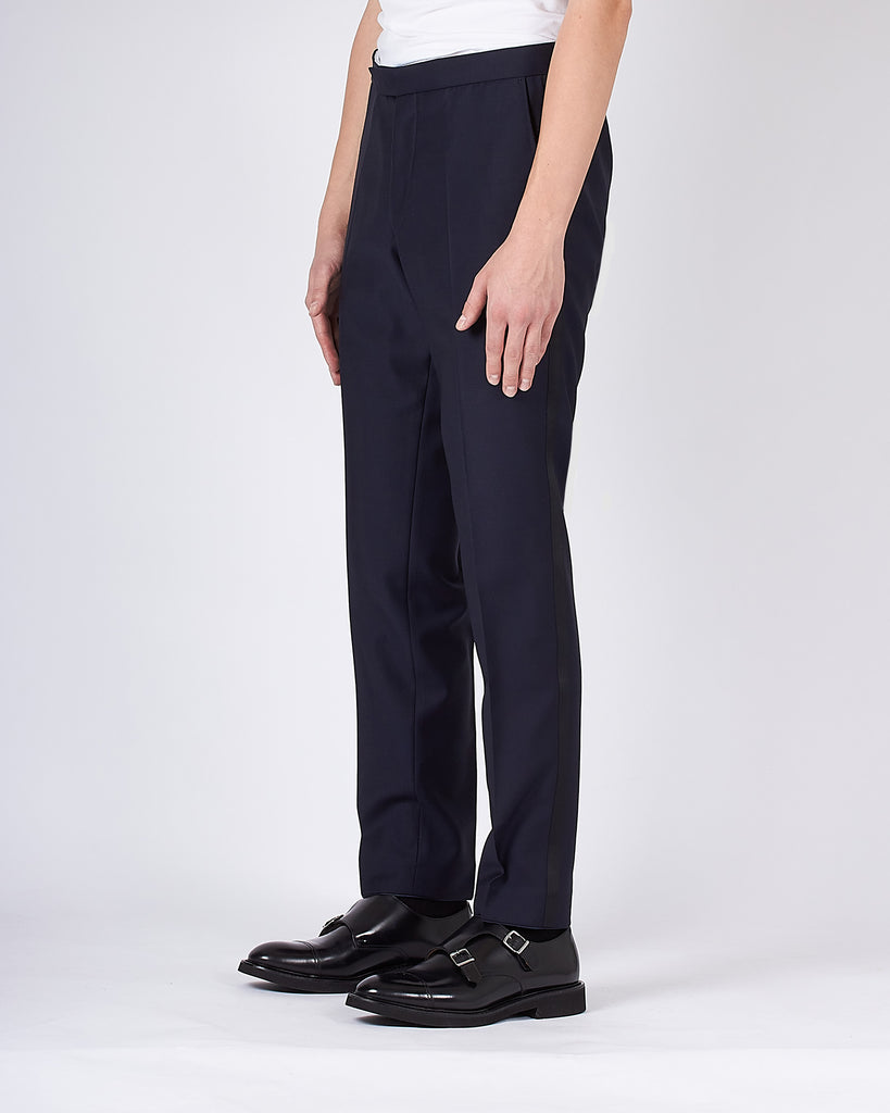 Denz Tuxedo Trousers Blå