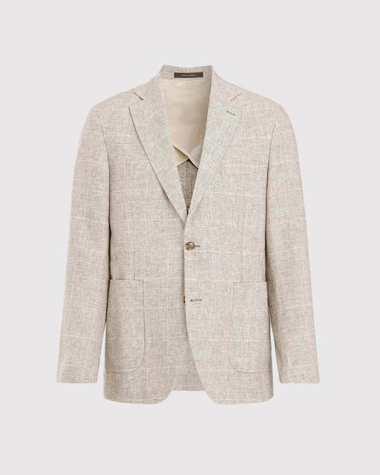 Ferry Patch Check Blazer Sand