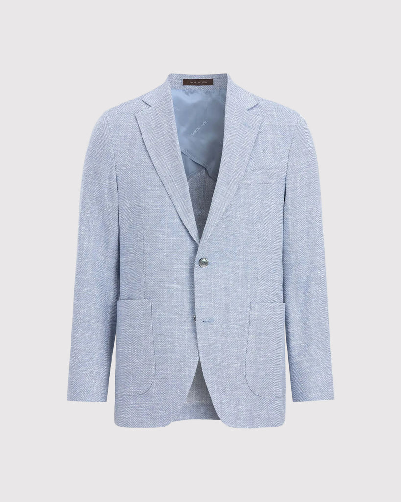 Ferry Blazer Chambray Blå