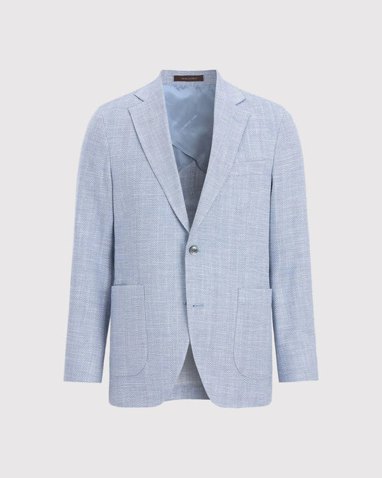 Ferry Blazer Chambray Blå