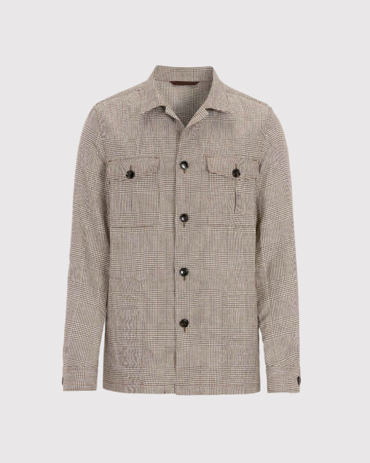 Helge Shirt Jacket Brun