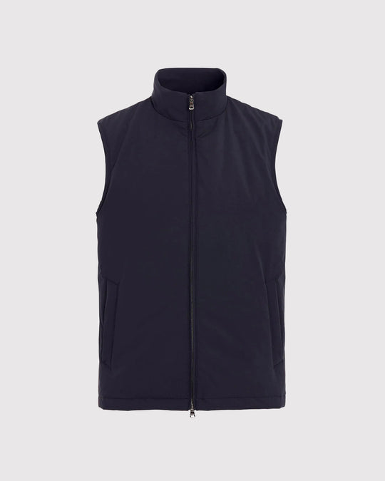 Light Zipped Waistcoat Blå