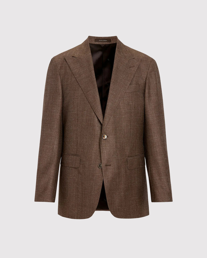 Rufus Blazer Silk Brun