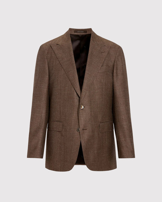 Rufus Blazer Silk Brun