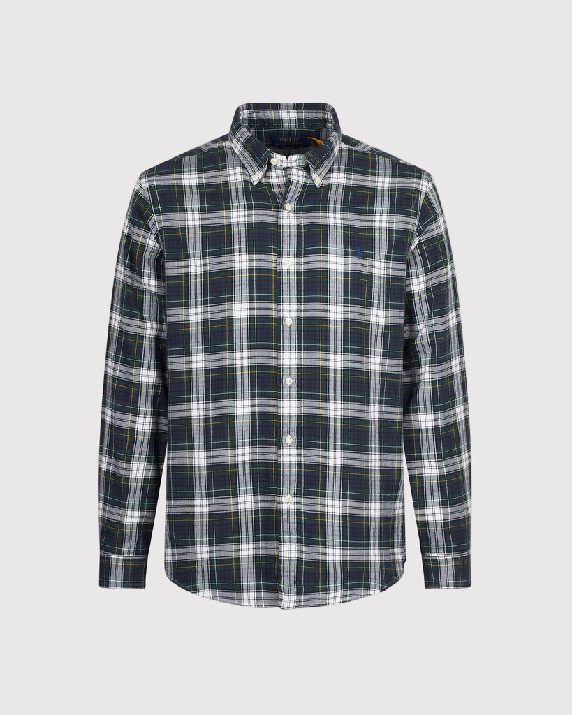 Double Faced Oxford Shirt Grøn