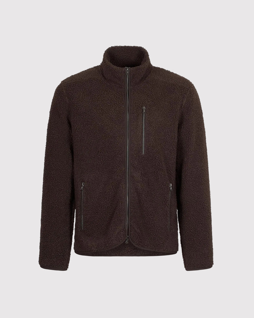 Pile Fleece Jacket Brun