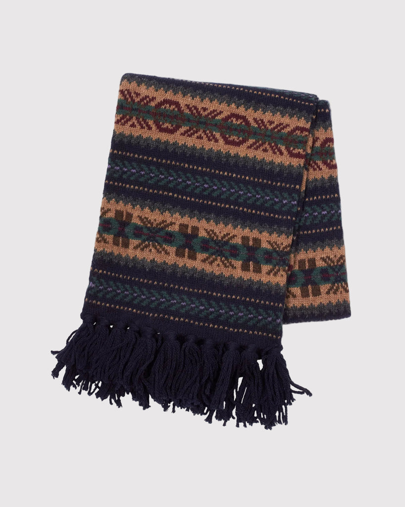 Fair Isle Scarf Blå