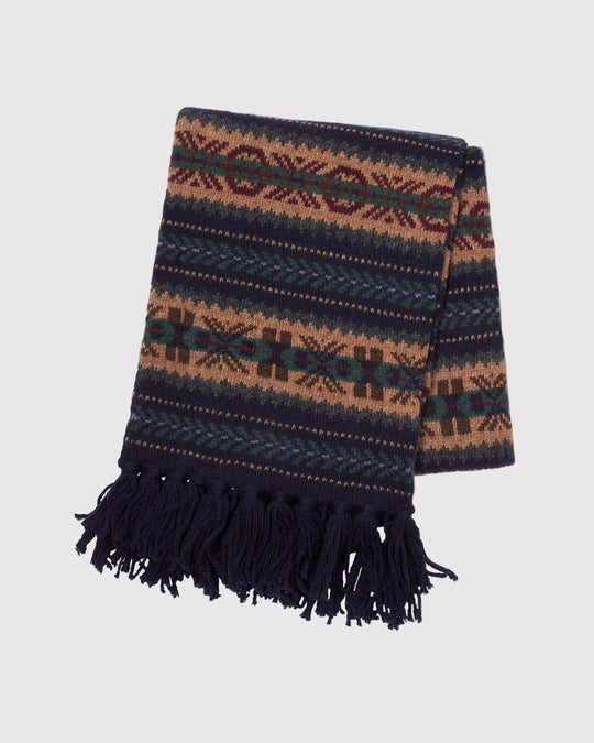 Fair Isle Scarf Blå