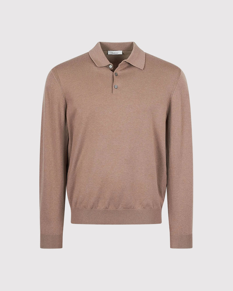 Visc Cashmere Polo Sand
