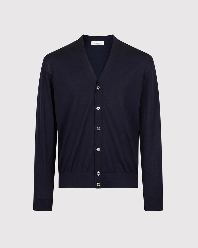 Merino Cardigan Blå