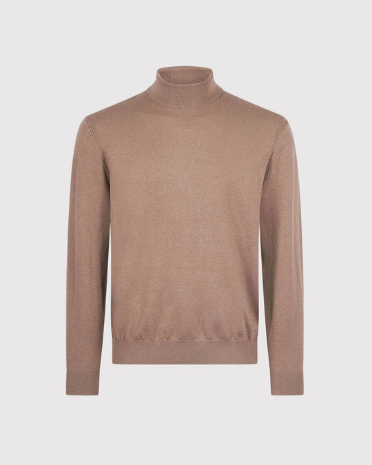 Visc Cashmere Rollneck Sand