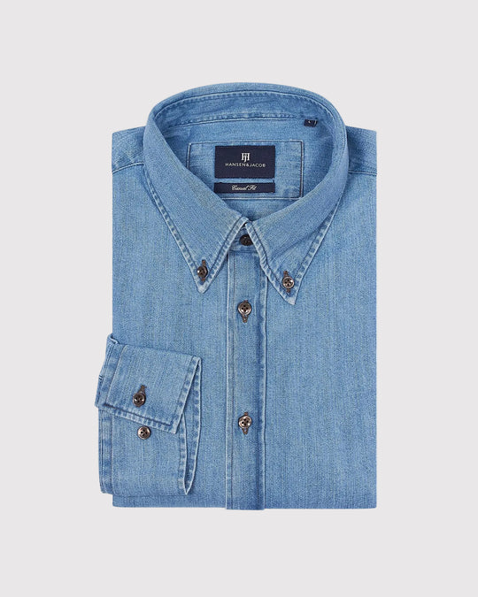 Teo Denim Shirt Blå